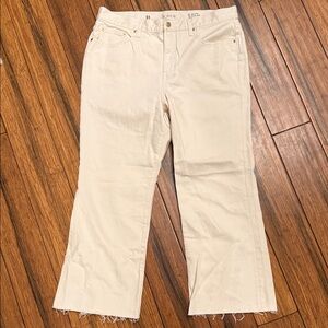J. Crew Sz 31 ‘84 Kick Out Ecru Wide-Leg Jeans NWOT